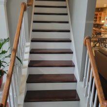 Hardwood steps